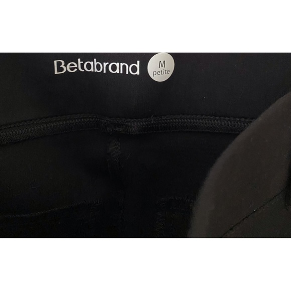Betabrand- Bootcut Dress Pant Yoga Pants - Black - Picture 2 of 3